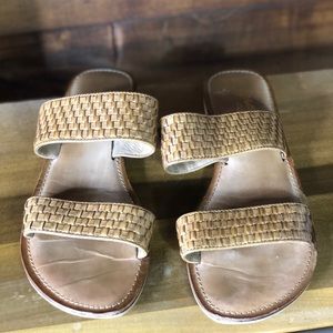 Seychelles Brown Woven Slides